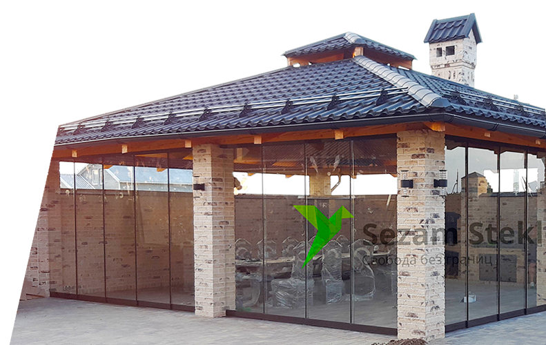 Остекление беседок и мангальных зон - Слайдер фото